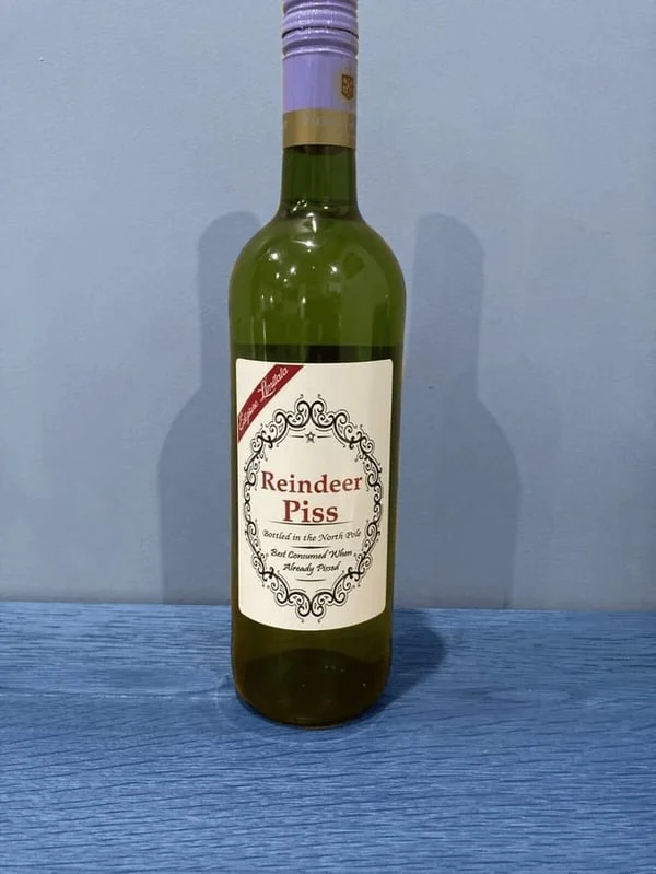 🎄Early Christmas Sale- 48% OFF🎄Christmas Funny Novelty Bottle Labels(5PCS)