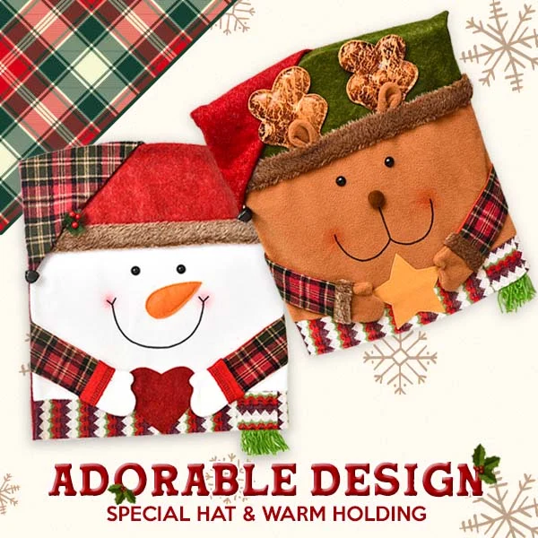 🎁Early Christmas Sale-49% OFF🎄Christmas Back Chair Slip Covers - Buy 3 Get 1 Free