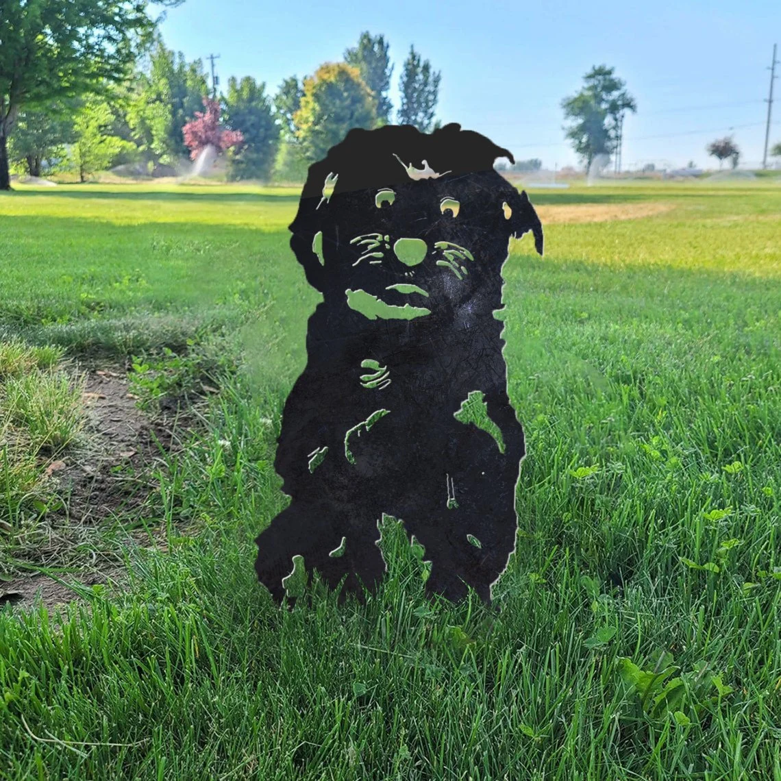 Maltese Metal Silhouette