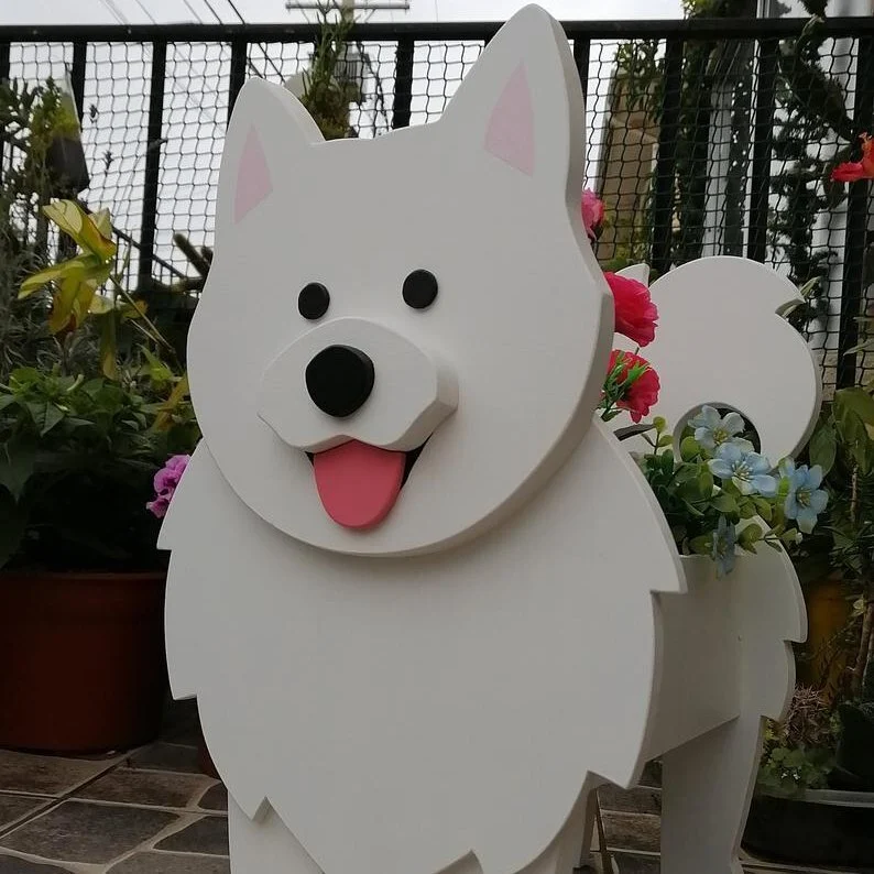 Samoyed Pet Planter