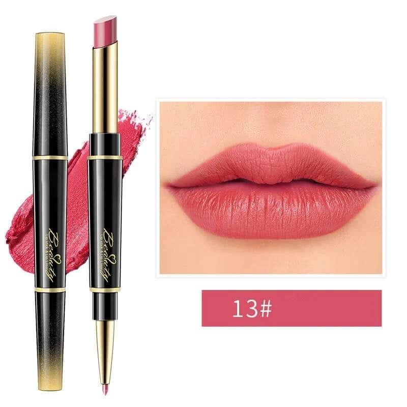 Double-ended Lipstick Automatic Lip Liner Lipstick