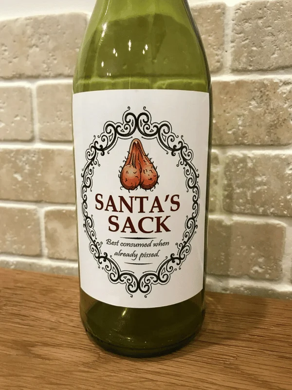 🎄Early Christmas Sale- 48% OFF🎄Christmas Funny Novelty Bottle Labels(5PCS)