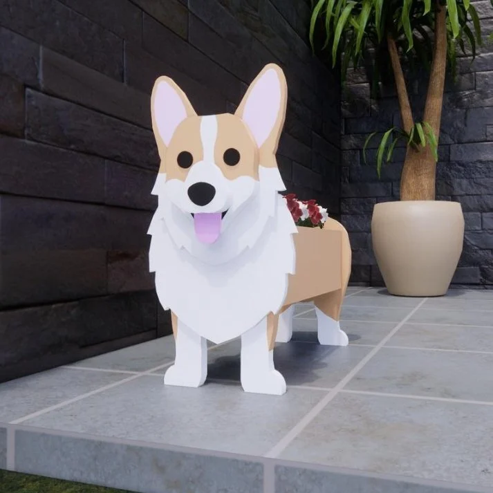 Corgi Pet Planter