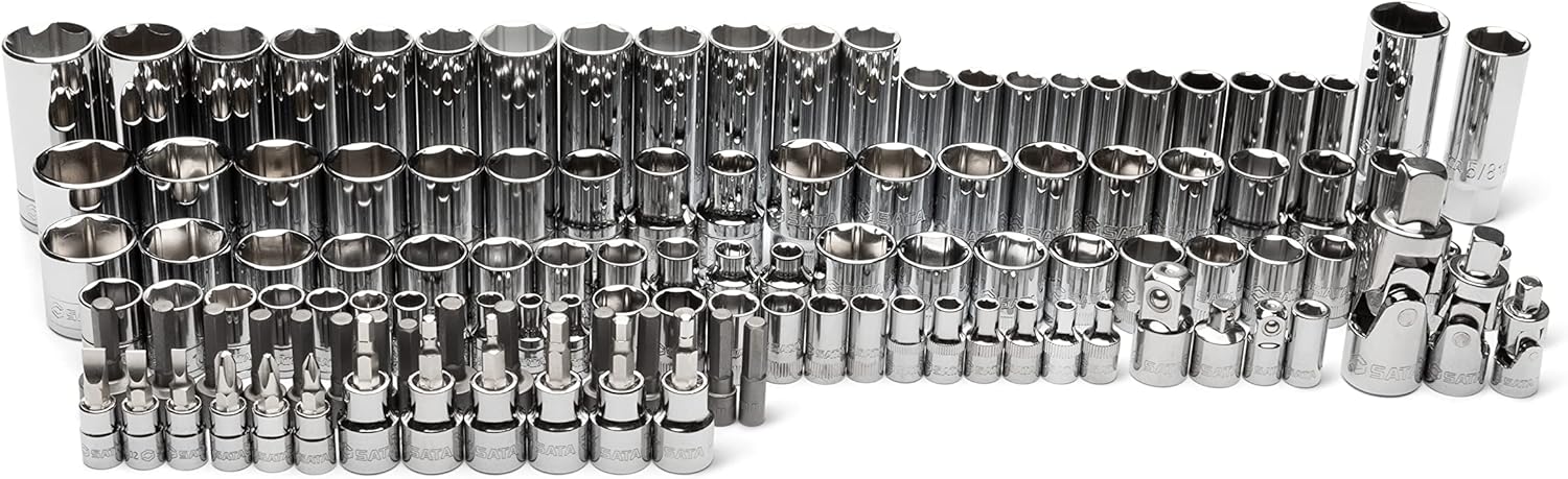 SATA 190 Piece Mechanics Tool Set | SAE & Metric | 1/4