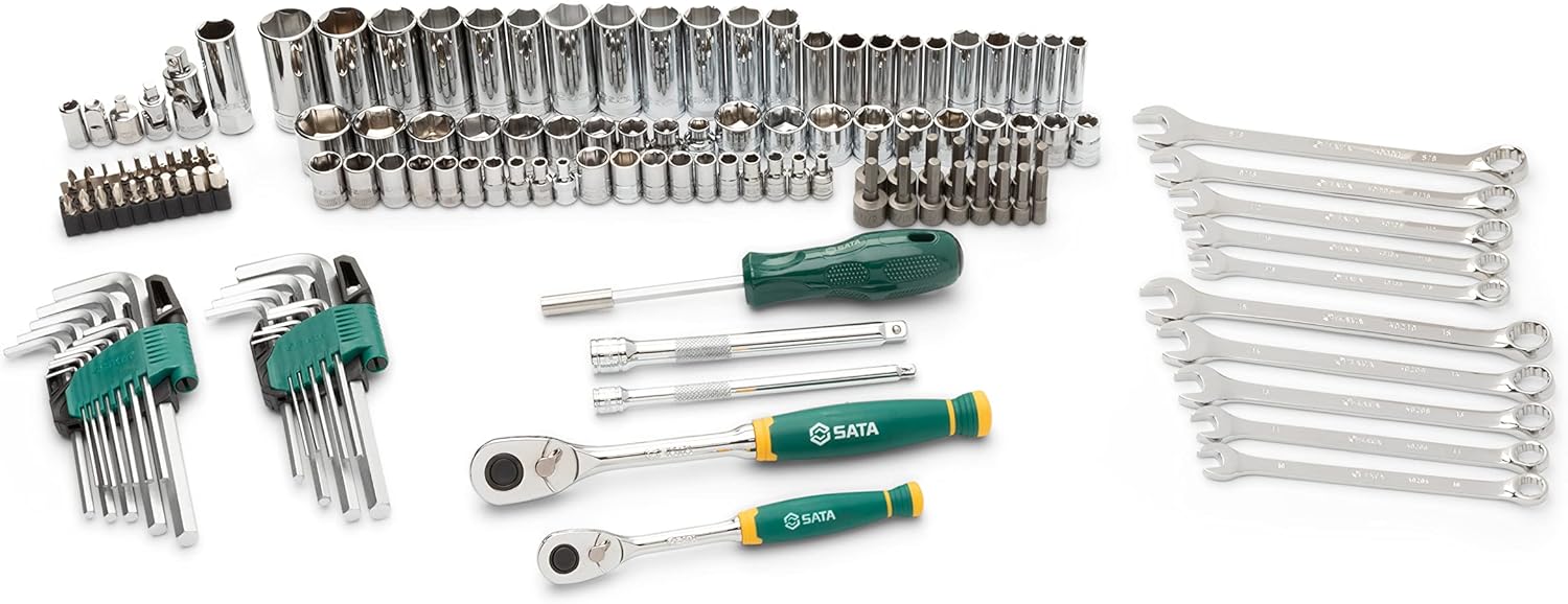 SATA 190 Piece Mechanics Tool Set | SAE & Metric | 1/4