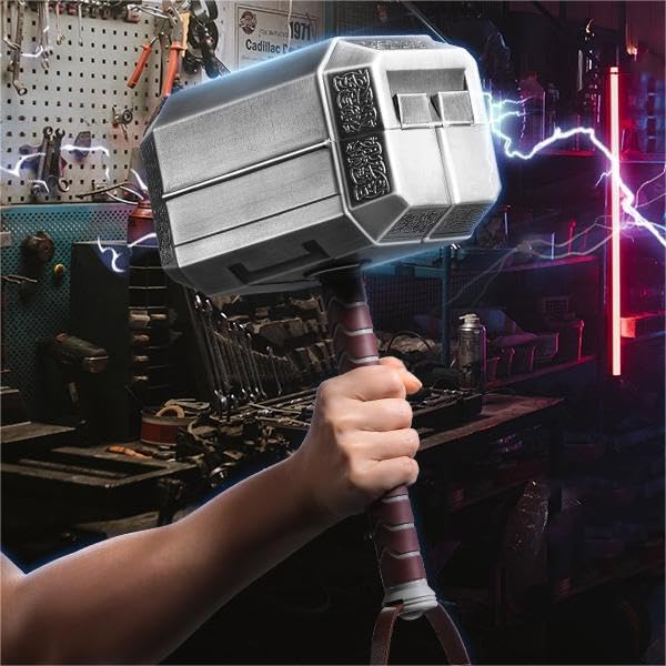 Thor Hammer Tool Box Household Tool Kit Set Thor's Mjolnir Hammer Tool Kit Set Home Repair Tool Set Marvel Gift Holiday Gift for Men