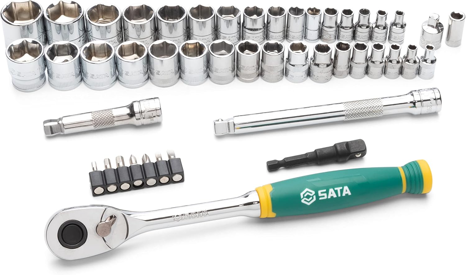 SATA 190 Piece Mechanics Tool Set | SAE & Metric | 1/4