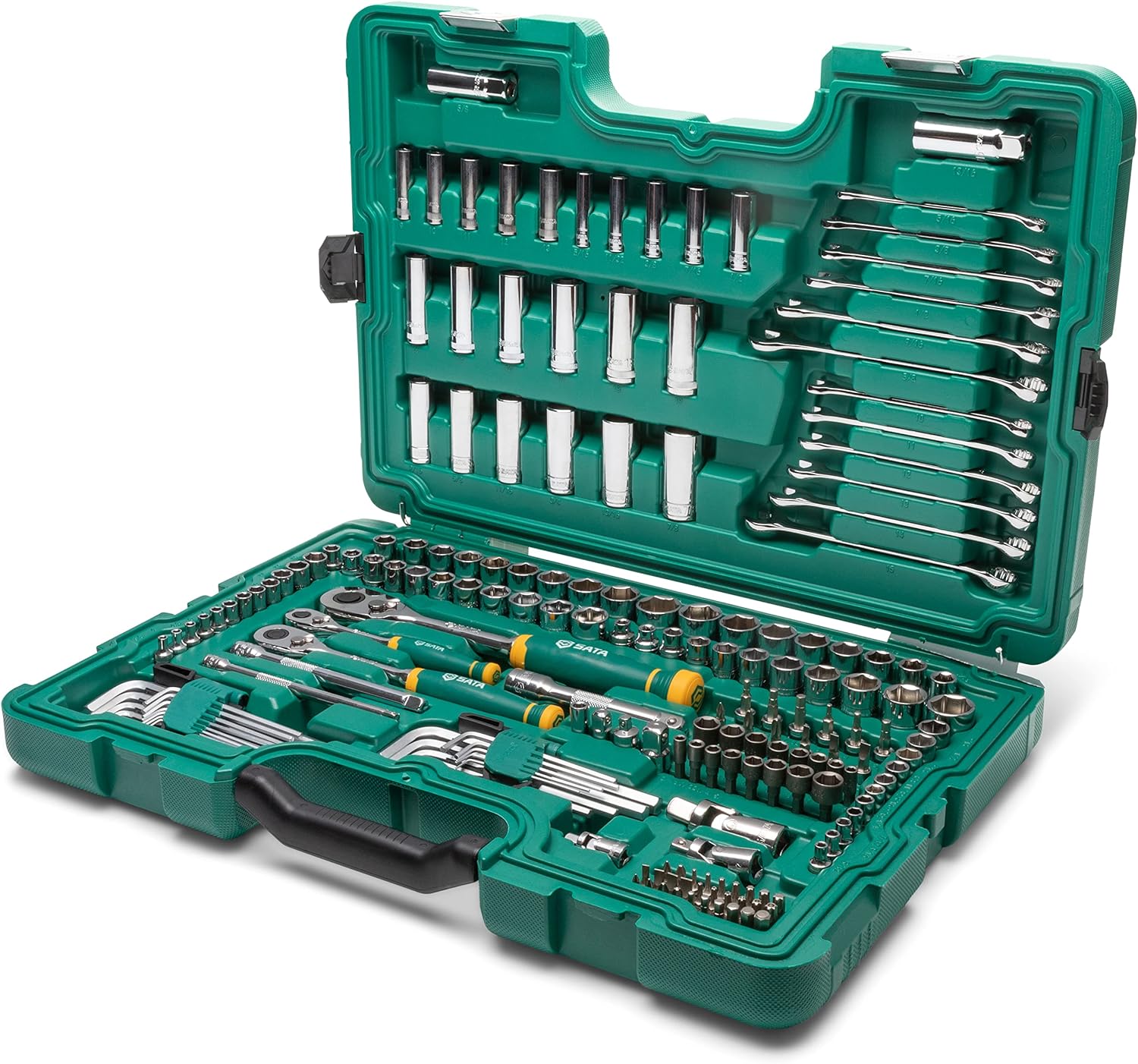 SATA 190 Piece Mechanics Tool Set | SAE & Metric | 1/4