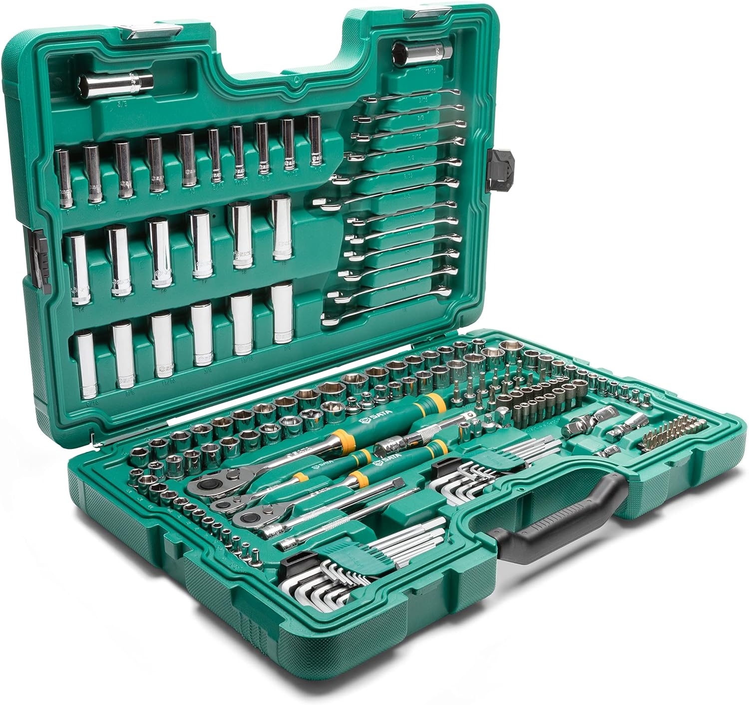 SATA 190 Piece Mechanics Tool Set | SAE & Metric | 1/4