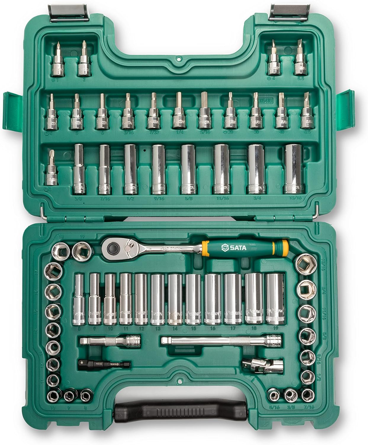 SATA 190 Piece Mechanics Tool Set | SAE & Metric | 1/4