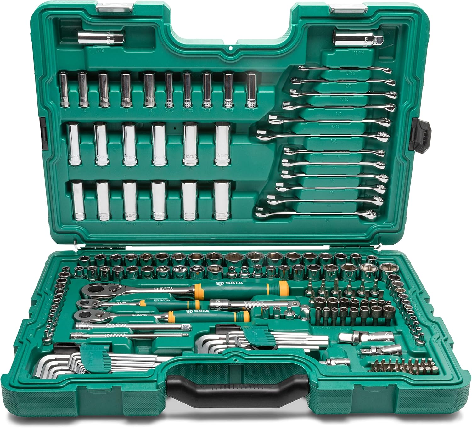 SATA 190 Piece Mechanics Tool Set | SAE & Metric | 1/4