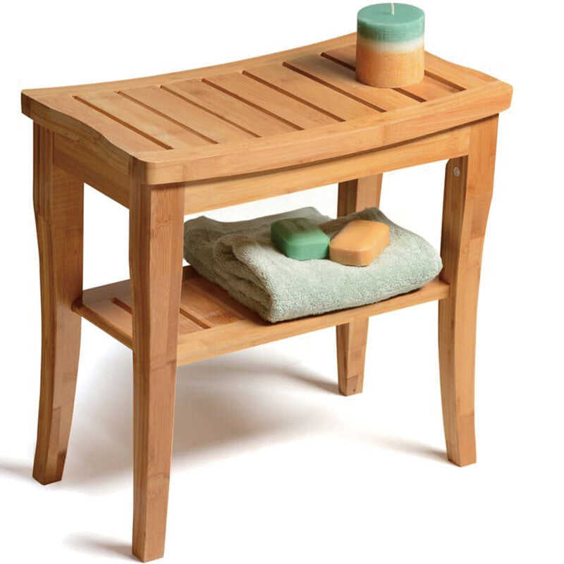 BAMBOO SHOWER STOOL and SHOE CHANGING STOOL