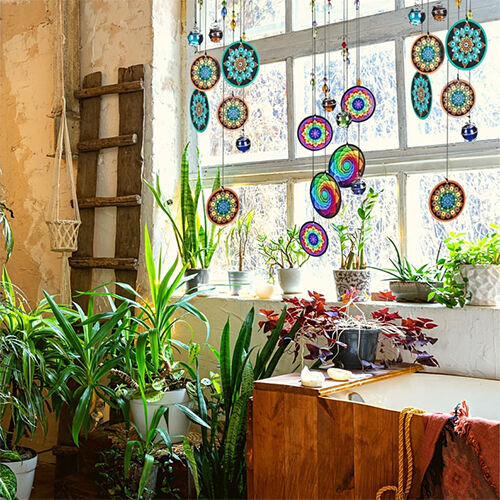 Bohemian Glass Bead Holiday Wind Chime（×3）