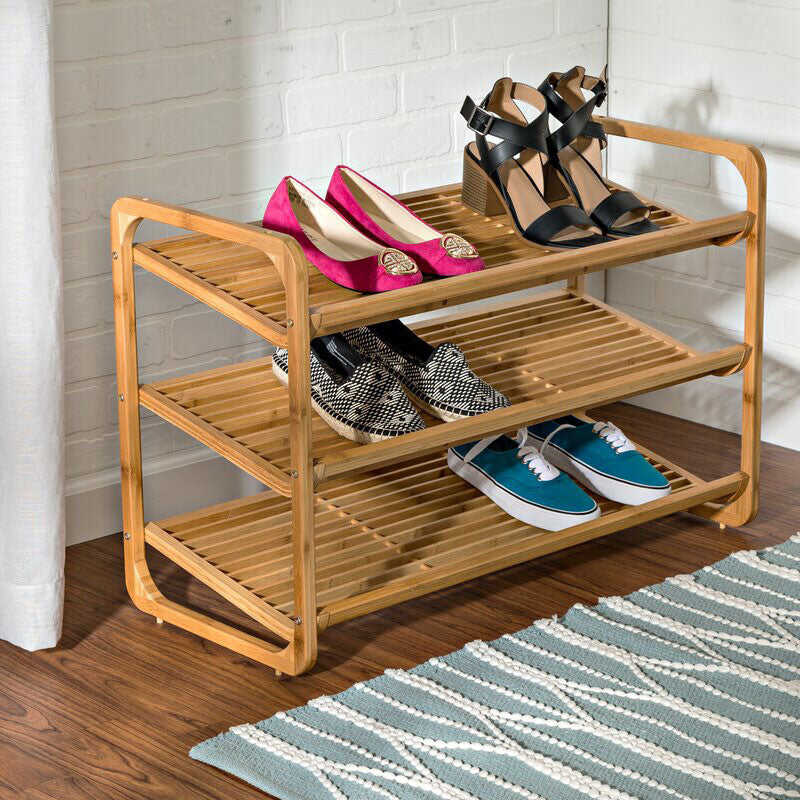 3 Tier 12 Pair Shoe Rack
