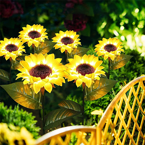 Simulation Sunflower Solar Lights