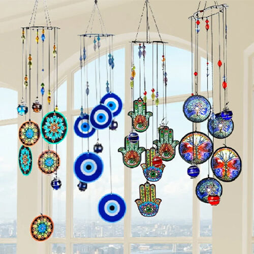 Bohemian Glass Bead Holiday Wind Chime（×3）