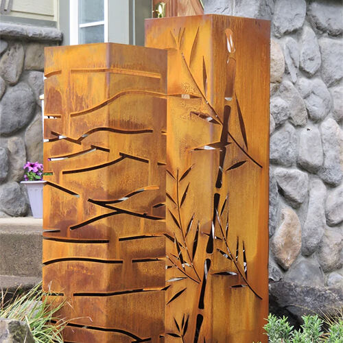 3 Set Bamboo Garden Columns, Landscape Design