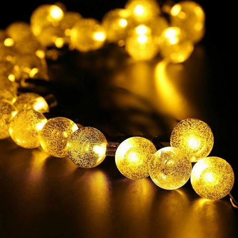 LED Ball Solar Party Fairy Outdoor String Lights