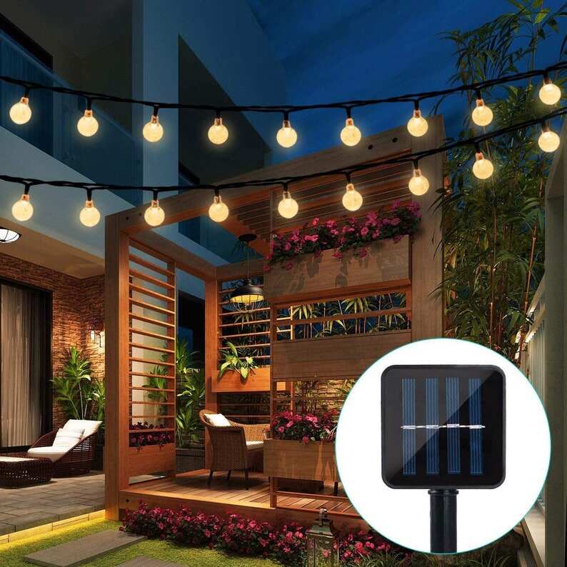LED Ball Solar Party Fairy Outdoor String Lights