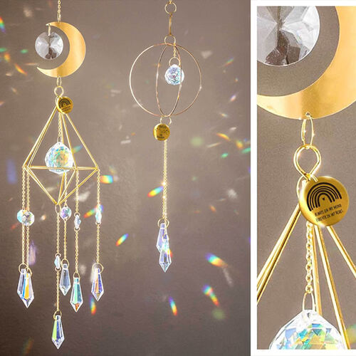 A Set Hanging Crystal Prism,Sun Catcher（×8 style）