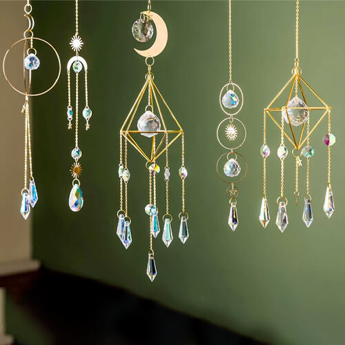 A Set Hanging Crystal Prism,Sun Catcher（×8 style）
