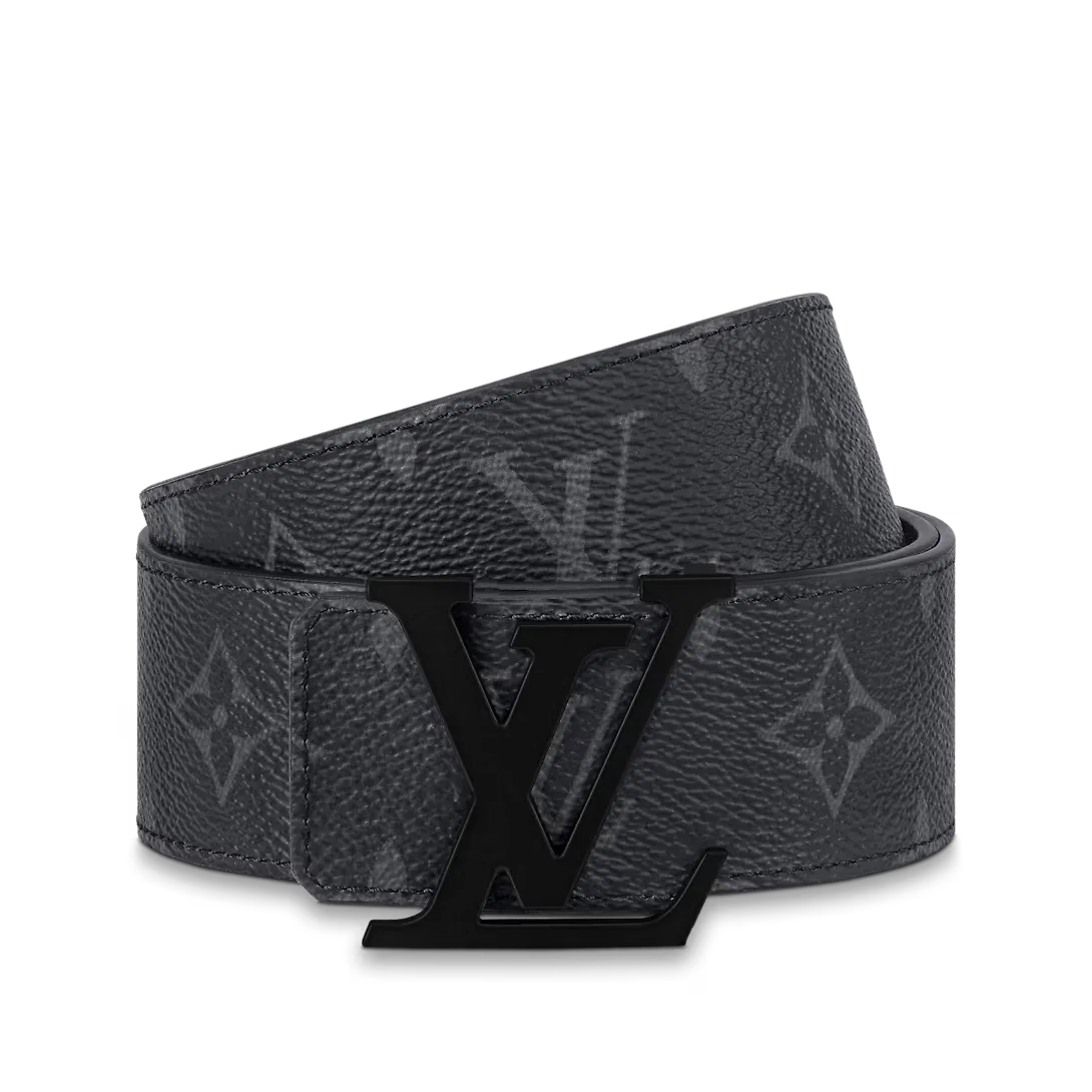 LV Initiales 40mm Matte Black Belt