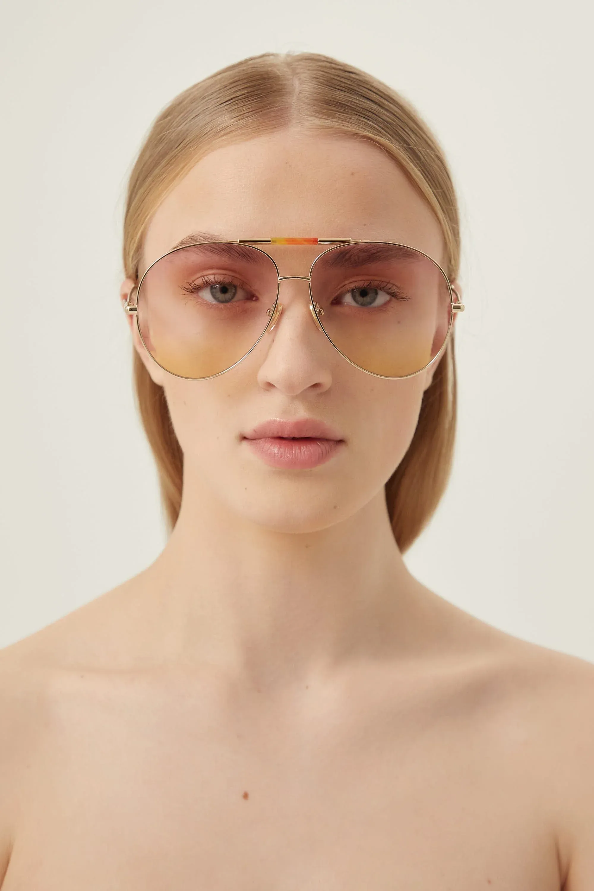 Chloé metal pilot style sunglasses