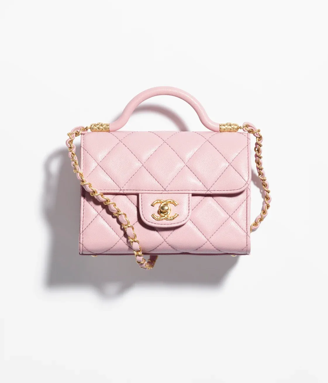 MINI FLAP BAG WITH TOP HANDLE