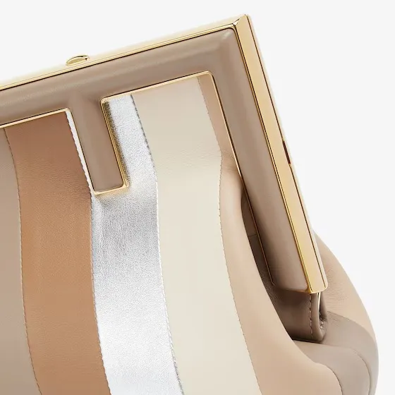 Fendi First Small Multicolored inlaid leather bag