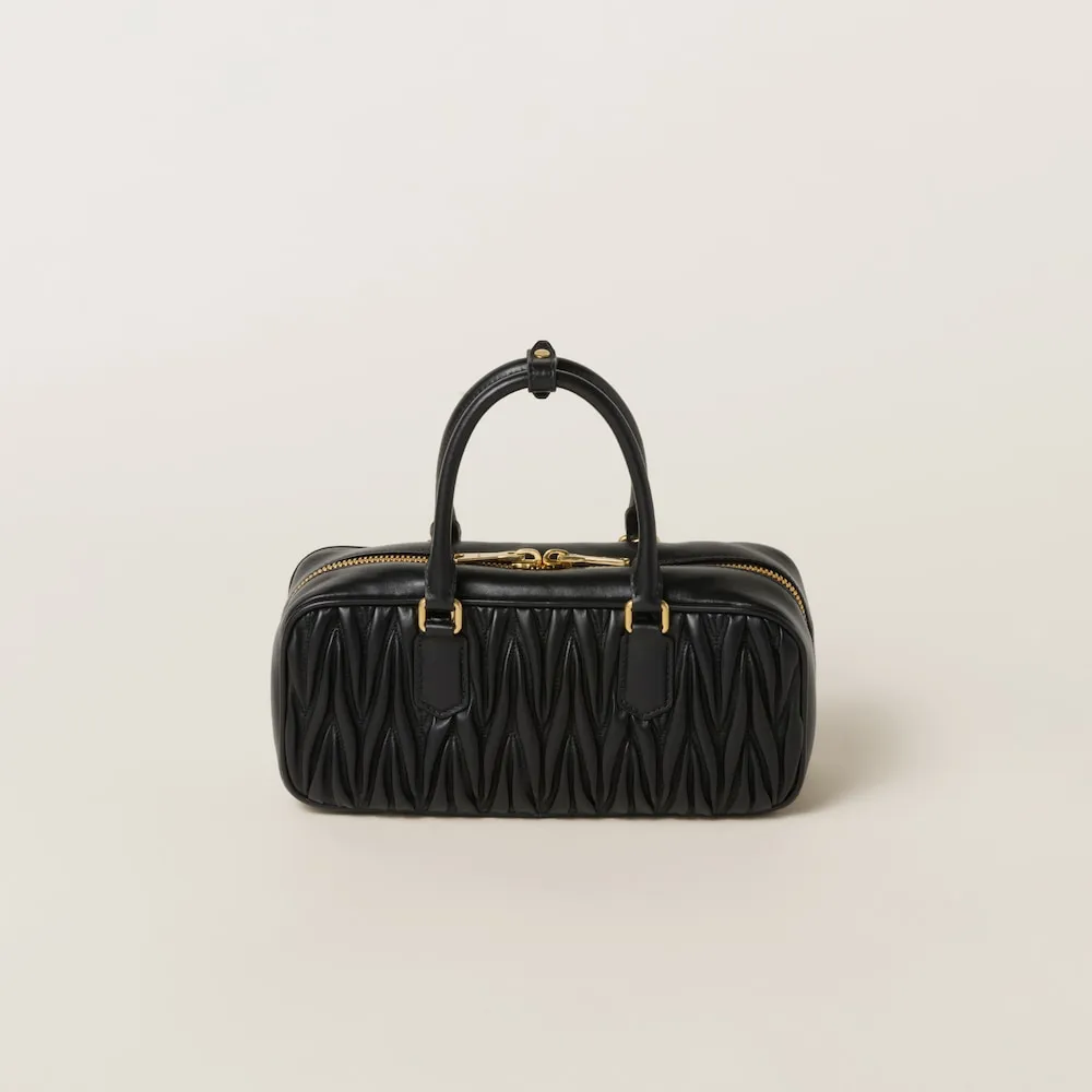 Arcadie matelassé nappa leather bag 27cm