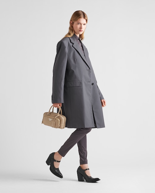 Prada Antique nappa leather multi-pocket top-handle bag - Desert Beige