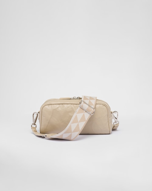 Prada Nappa antique leather multi-pocket shoulder bag - Desert Beige