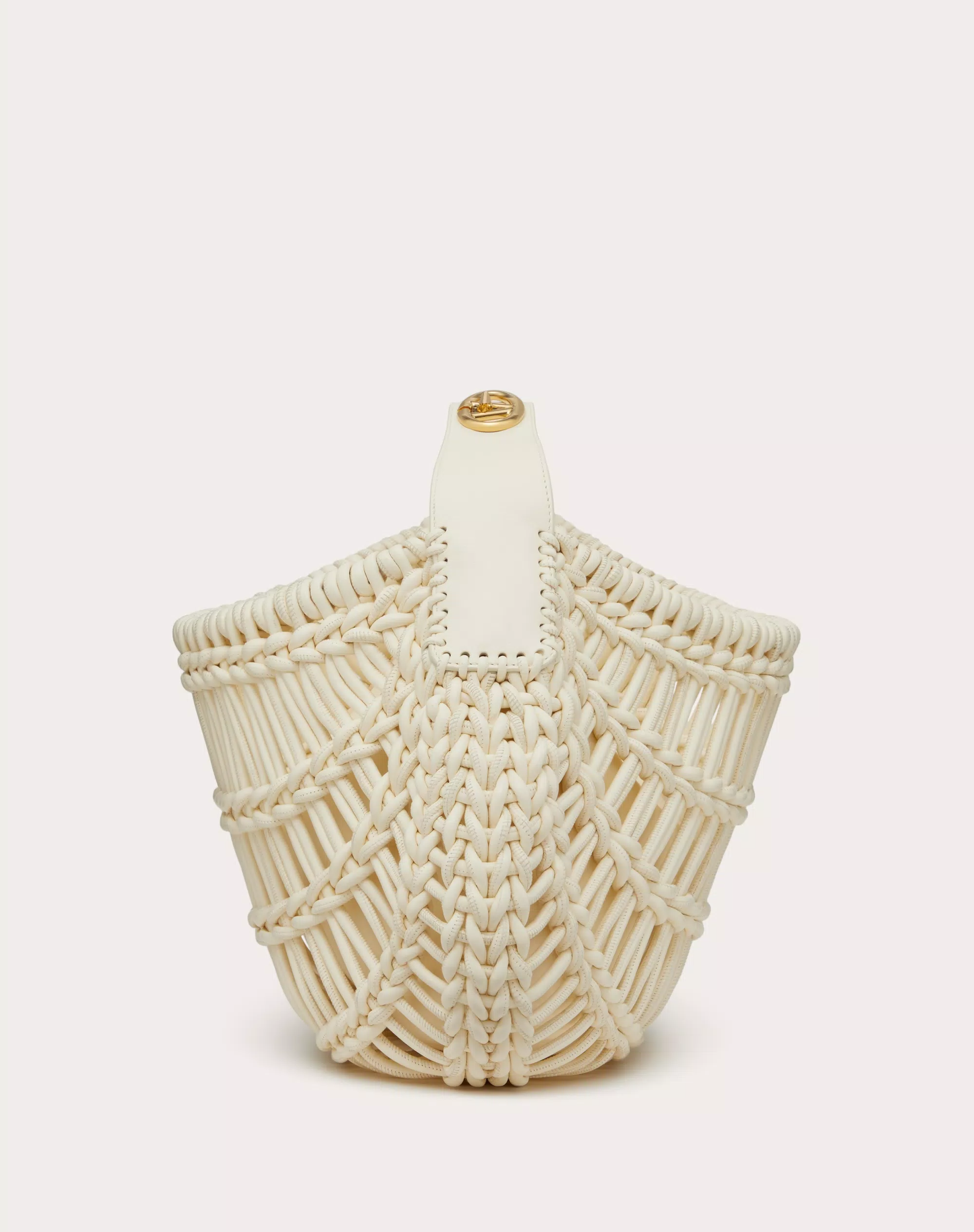VALENTINO GARAVANI ALLKNOTS WOVEN LEATHER HOBO BAG
