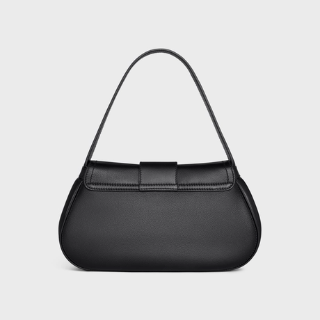 MEDIUM POLLY BAG IN SUPPLE CALFSKIN BLACK