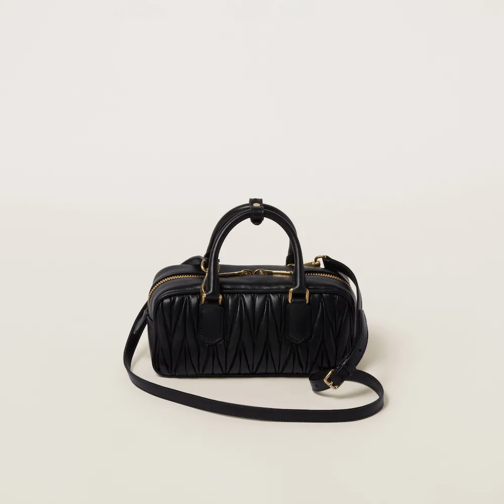 Arcadie matelassé nappa leather bag 22cm