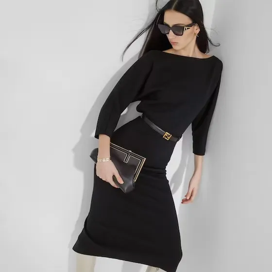 Fendi First Black nappa leather bag