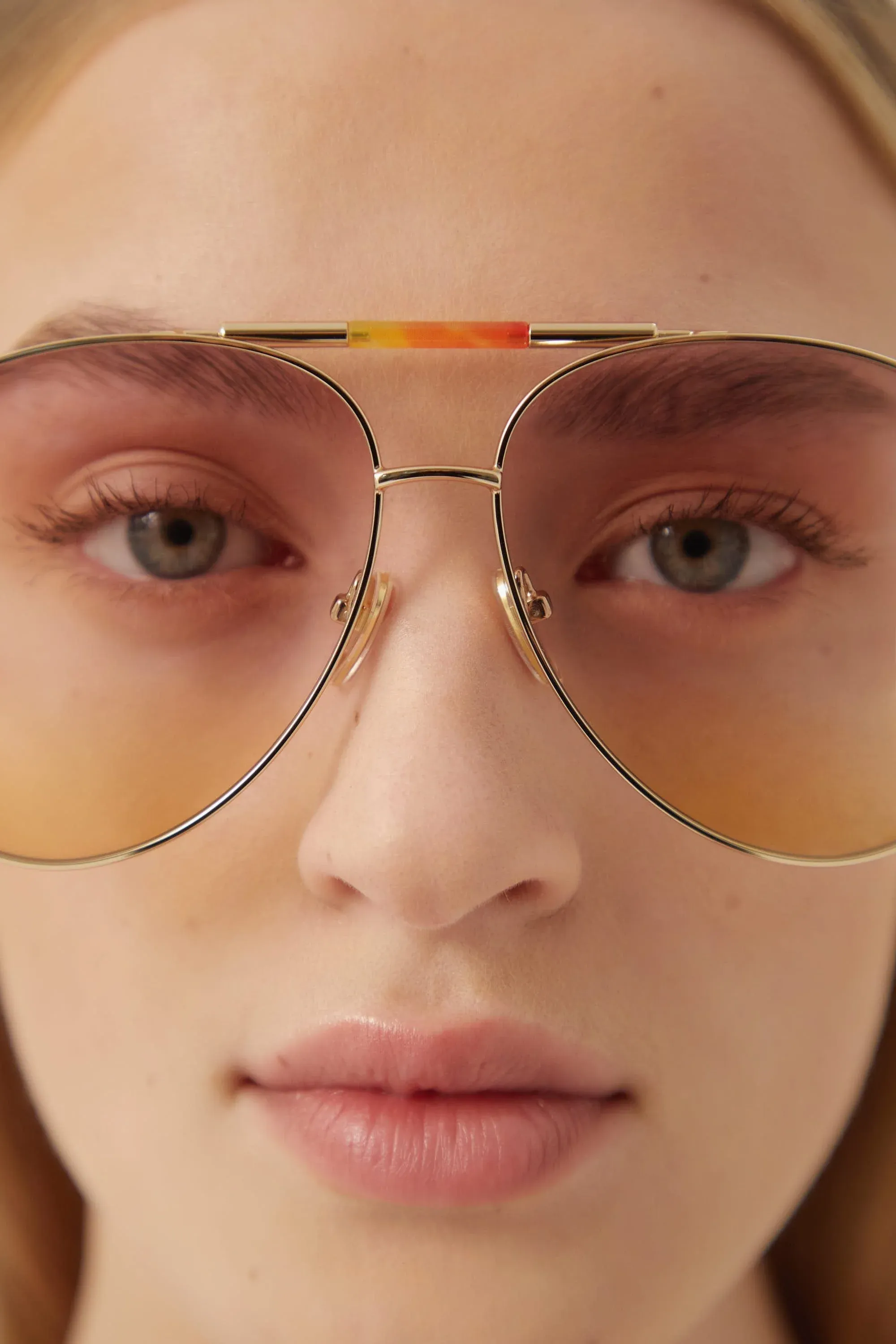Chloé metal pilot style sunglasses