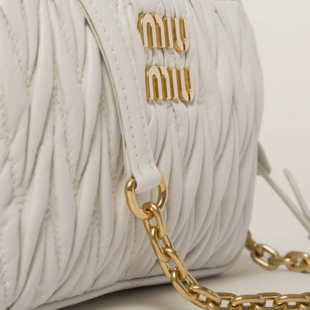 Matelassé nappa leather mini-bag 18cm