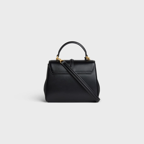 MINI 16 IN SATINATED CALFSKIN BLACK