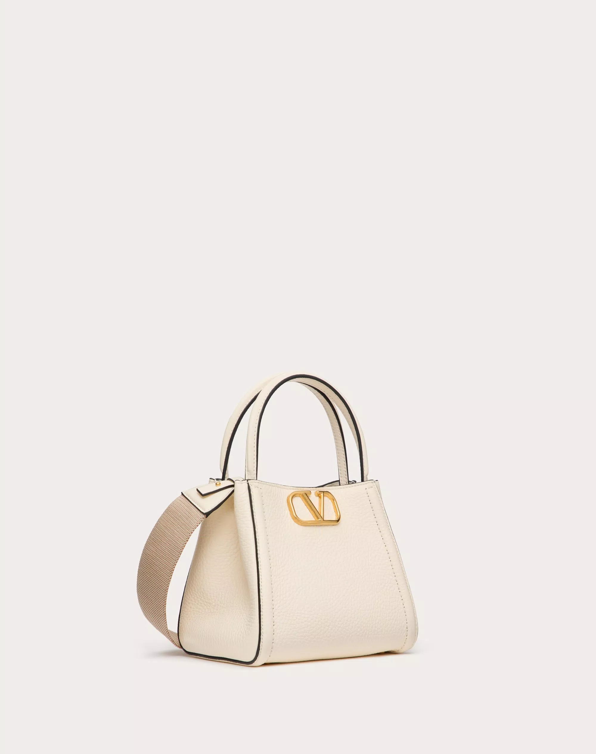 VALENTINO GARAVANI ALLTIME SMALL HANDBAG IN GRAINY CALFSKIN