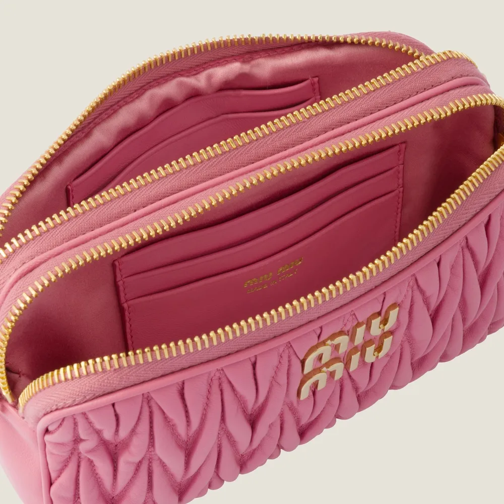 Matelassé nappa leather mini-bag 18cm