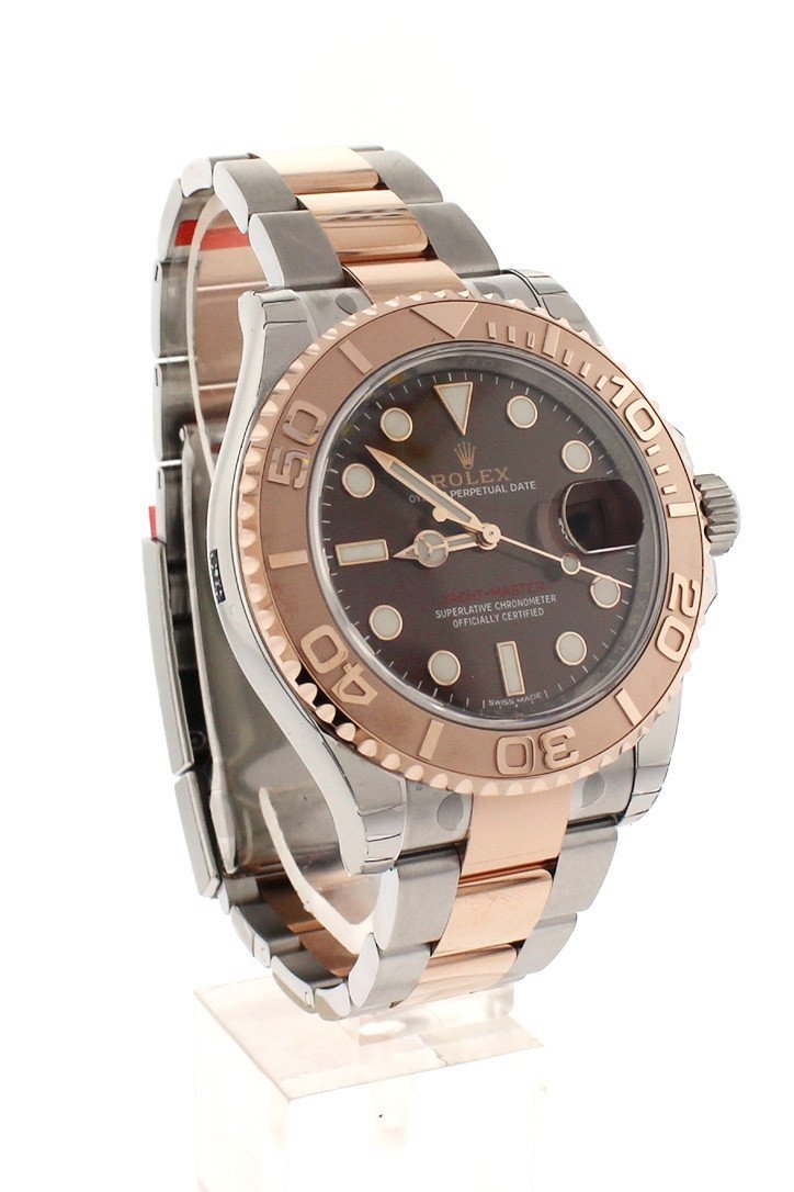 YACHT-MASTER 40 Chocolate Dial 18k Rose Gold Mens Watch 116621