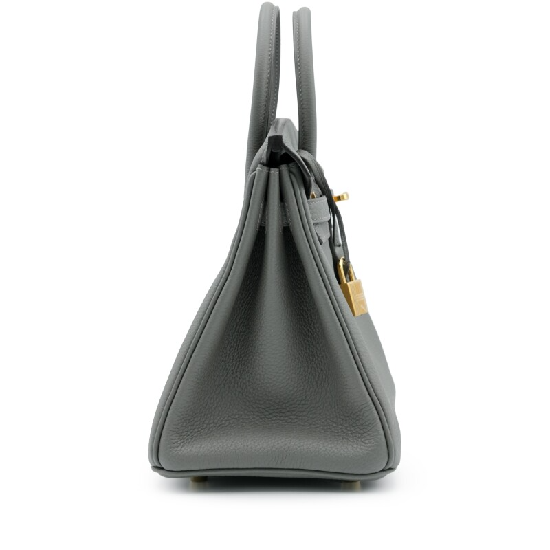 Gris Caillou Chamois Doblis and Etoupe Swift Grizzly Birkin 25 Palladium Hardware