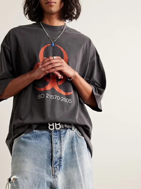 3.5cm BB Crypto Logo-Embellished Leather Belt