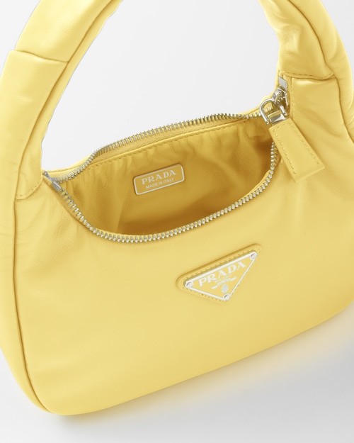Prada Soft padded nappa leather mini-bag - Citron Green