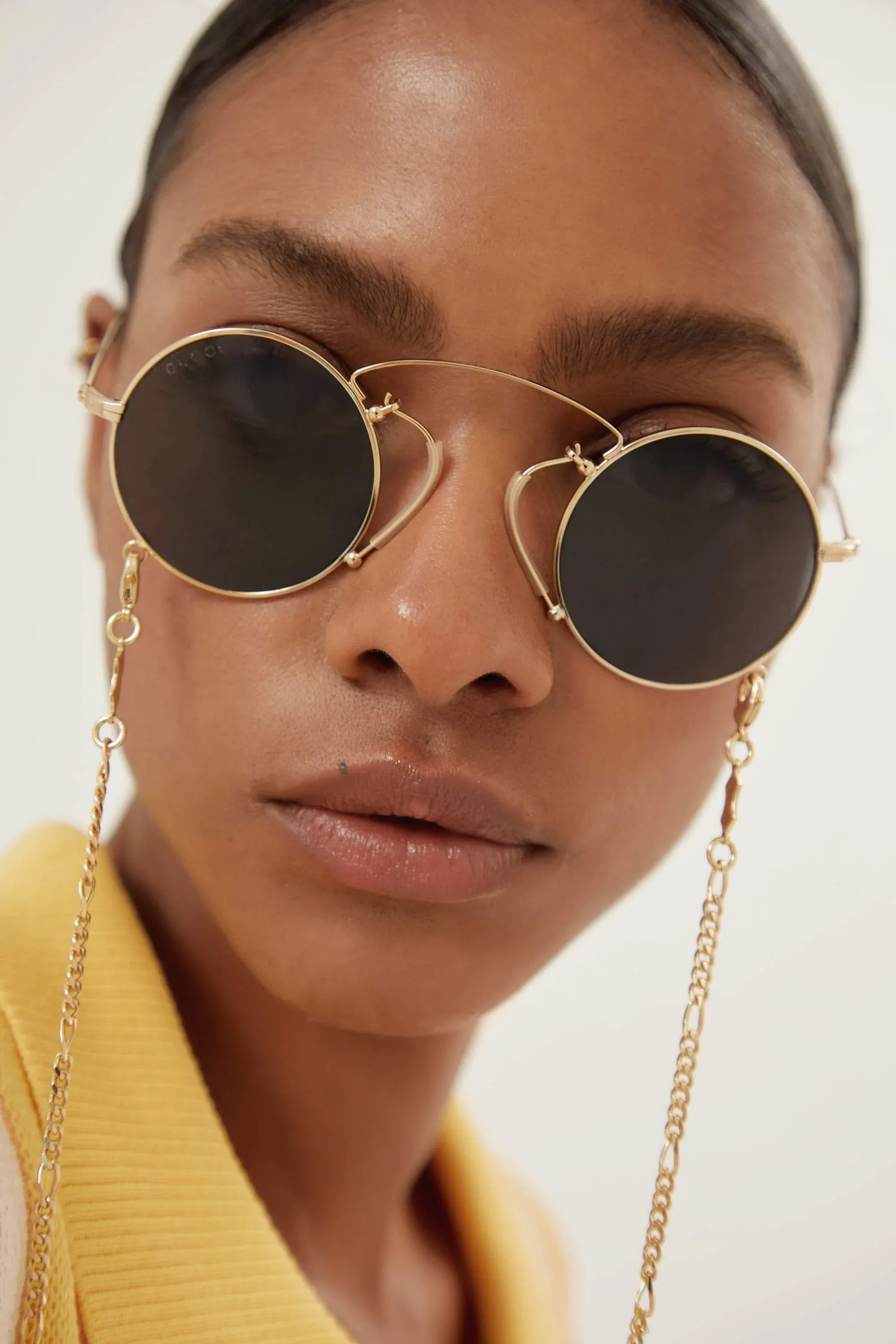 Gucci vintage look round sunglasses inspired on the 20s