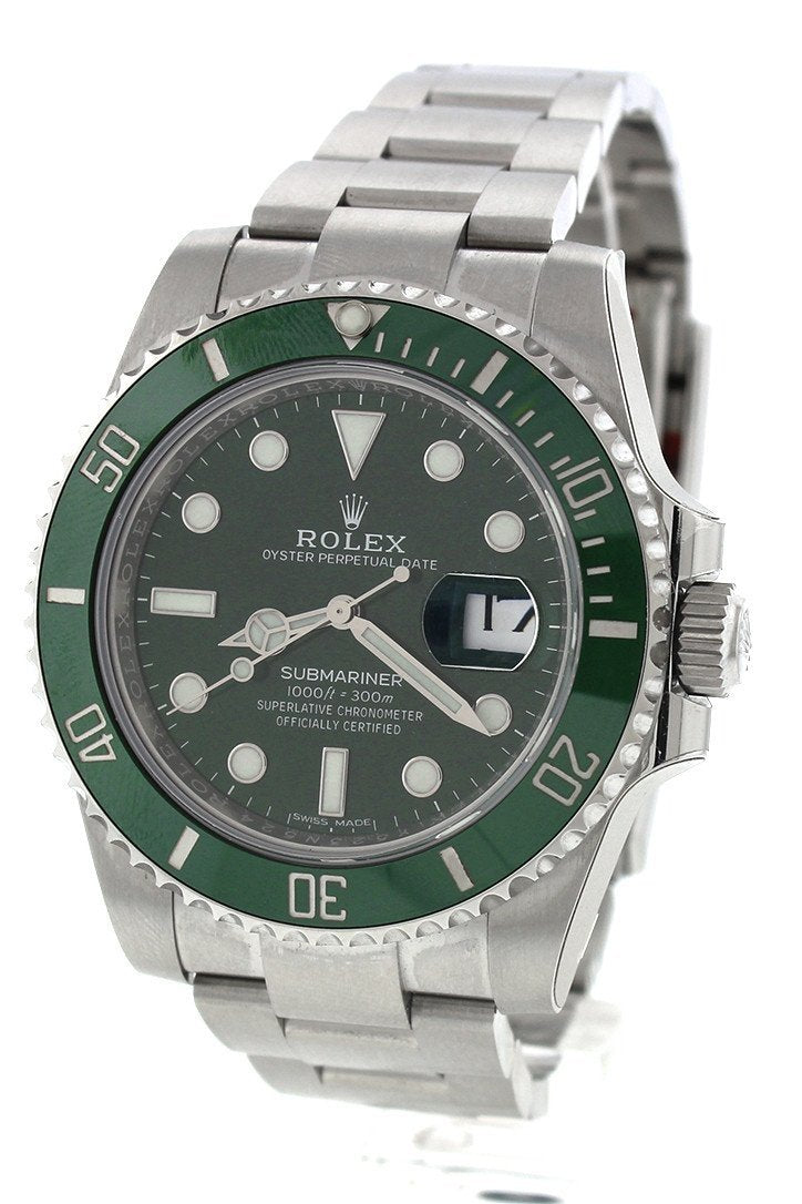 Submariner Hulk Date 40 Green Dial Mens Watch 116610LV 116610