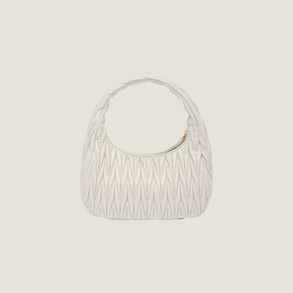 Wander matelassé nappa leather hobo bag 24cm