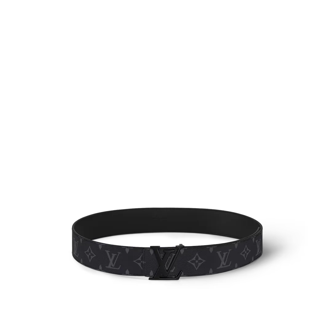 LV Initiales 40mm Matte Black Belt