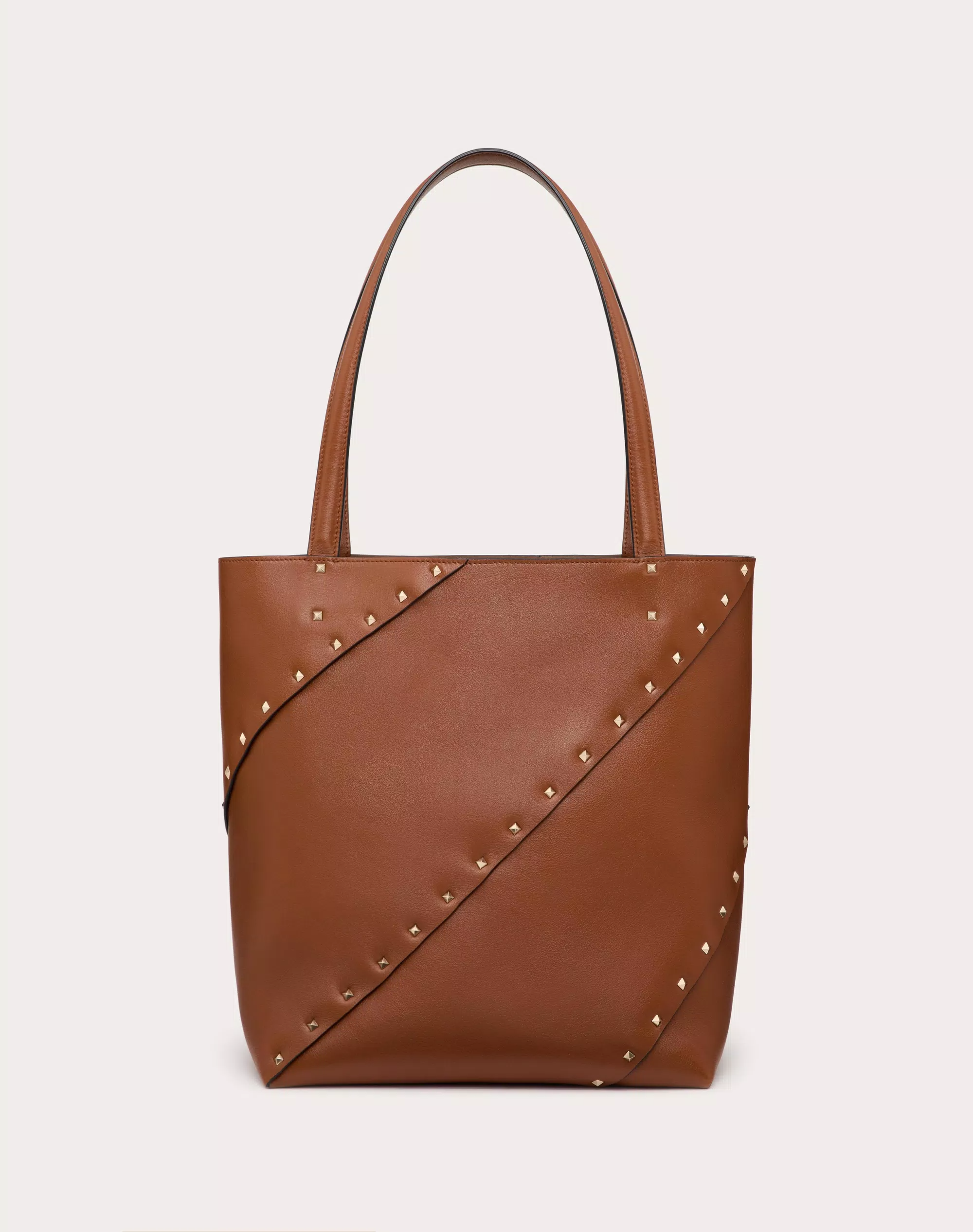 VALENTINO GARAVANI VALENTINO GARAVANI ROCKSTUD WISPY SHOPPING BAG IN CALFSKIN